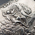 1899年 英国アンティーク 純銀製 シガレットケース 細密浮彫装飾 102g Henry Matthews